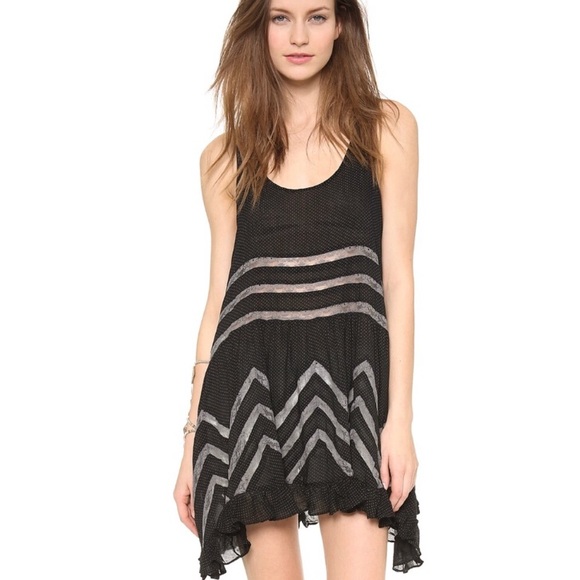 Free People Dresses & Skirts - Free People Voile and Lace Trapeze Slip Dress
